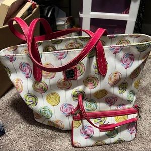 Dooney & Bourke purse and matching mini purse with handle
